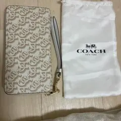COACH 長財布 リストストラップ付き