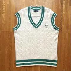 即日配達FRED PERRY ニットベスト