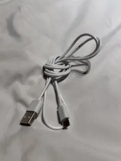USB-A to USB-C 充電ケーブル 約1m ホワイト