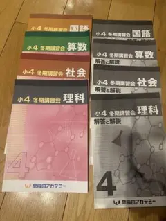 2026年最新】早稲アカ 冬期講習 小4の人気アイテム - メルカリ