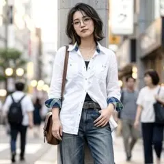 美品✨バーバリーブルーレーベル リネン ホースロゴ ノバチェック襟袖裏 Mのサムネイル