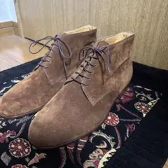 Bally 41 1/2 ダークブラウンスウェード チャッカブーツ 未使用