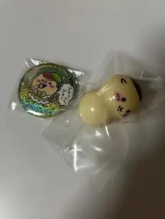 ちいかわくりまんじゅう缶バッジ2点セット