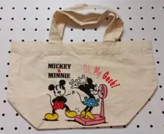 【Disney】トートバッグ　ミッキー　ミニー　レトロ