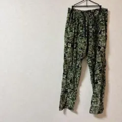 迷彩柄カジュアルパンツ 黒 白 緑