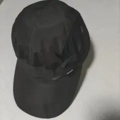 黒メッシュキャップ　熱中症　ランニング　ツバ長め　紫外線