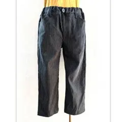 男女兼用☆ヒッコリー生地シンプルパンツ☆綿100％