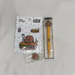 BT21 SHOOKY ボールペン デコステッカー セット