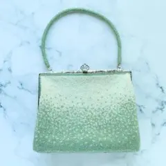 総ビーズ ハンドバッグ ヴィンテージ ジャンク扱い