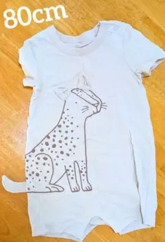 BabyGAP　ベビーギャップ　半袖ロンパース　80　ヒョウ　12ヶ月〜　1歳〜