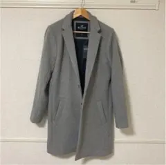 チェスターコート ロングコート グレー