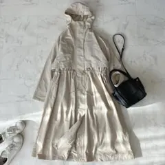 未使用級 FENNEL ヤマダヤ♡フード付き ロングコート 春アウター ナイロン