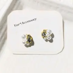 S-214　ハンドメイド☆ビジューピアス／イヤリング