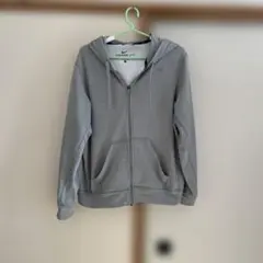 グレー フルジップ パーカー