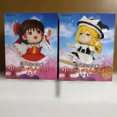 東方Project ゆっくり風デフォルメフィギュア 博麗霊夢 霧雨魔理沙