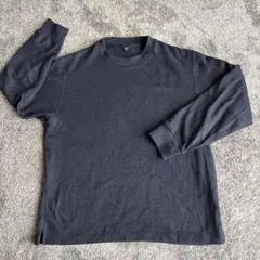 UNIQLO ダークグレー 長袖ニット Lサイズ