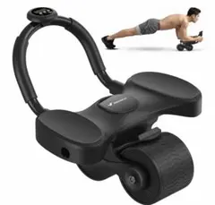 腹部運動コアトレーニングスマホスタンド＆マット付き自動リバウンドフィットネス機器