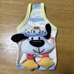 犬用 タンク トップ Cute Dog ホワイト