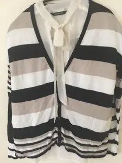 MAYSON GREY  ボダー柄カーディガン