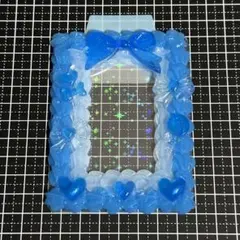 ホイップデコ 硬質ケースデコ トレカケースデコ ブルー
