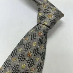 SHINAWATRA THAI ダイヤモンドパターン ネクタイ グレー