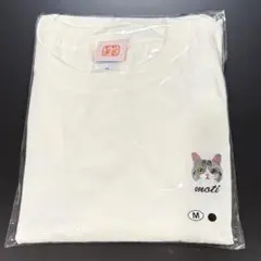 もちまる ワンポイント刺繍 Tシャツ バニラホワイト Mサイズのサムネイル