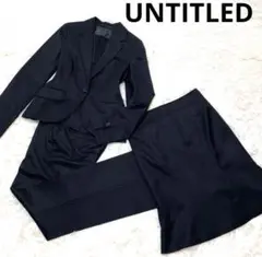 UNTITLED パンツスーツセットアップ　Lサイズ　ブラック　3 2026年最新】UNTITLED レディース ビジネス パンツスーツ上下の人気