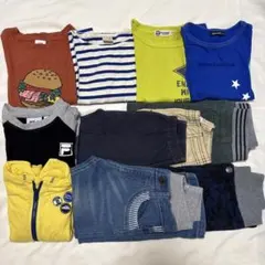 キッズ服セット 110cm カジュアルデザイン 11点セット 春服 まとめ