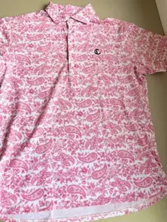 ★極美品★キャロウェイ　ゴルフ　ペイズリー柄　ポロシャツ 3L ピンク