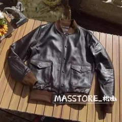 美品 革ジャン A1 羊革 本革フライトジャケット レザージャケットS-2XL