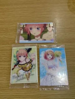 五等分の花嫁　中野四葉・一花・二乃 ステッカーセット