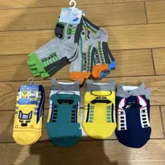 キッズ靴下　セット　電車　新幹線　JR