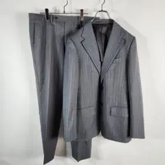 COMME CA ISM高級ライン BG メンズスーツ ストライプ ウール XL