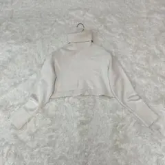 美品✨ ザラ ニット セーター タートルネック ショート丈 長袖 リブ