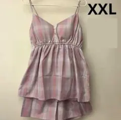 GU チェックキャミソールラウンジセット 12 PINK XXLのサムネイル