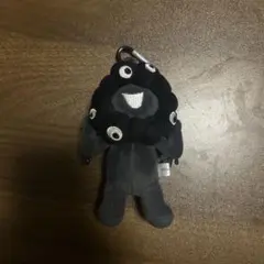 大阪万博 黒ミャクミャクぬいぐるみ 立ち カラビナ付き