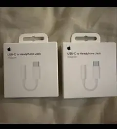 Apple USB-C to Headphone Jack アダプター 2個