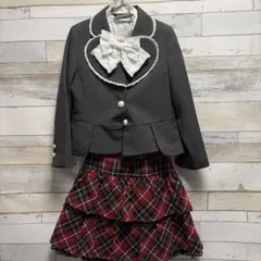 120cm HUSHUSH フォーマルスーツセット 女の子入学式 卒園