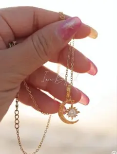 アイリービーチ人気No. 1sun and moon necklace ゴールド