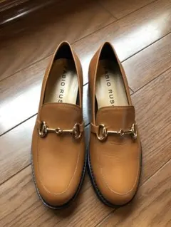 新品　FABIO RUSCONI　ボリュームソールビットローファー　35