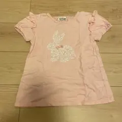 Love&Peace&Money Tシャツ 130 ピンク フリル