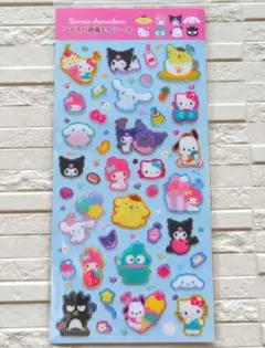 【正規品】ラメ入り樹脂もりシール　　サンリオ　МＸシンプルかわいい！