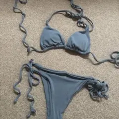 SHEIN ブルーグレー ビキニ サイズS