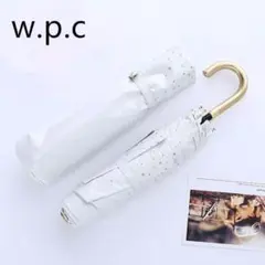 wpc 遮熱・遮光ミニパラソル 軽量 折り畳み傘　日傘　リムスターオフホワイトのサムネイル