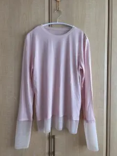 新品未使用SENSE OF PLACE シアーレイヤードTシャツ　ピンク