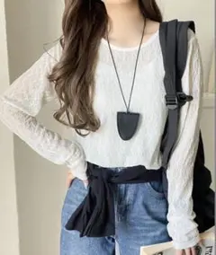 クラシカルエルフ　総柄シアーレーストップス