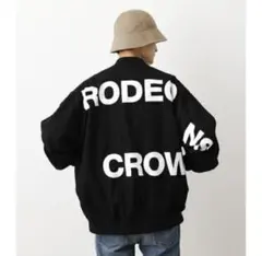 ロデオクラウンズ メンズオーバーサイズブルゾン　新品タグ付き　L ブラック