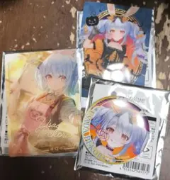 ローソン フォト風カード+缶バッジ 兎田ぺこらセット
