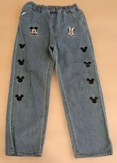 LITTC　キッズ　長ズボン　デニム　ミッキーマウス　ミニーマウス