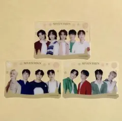 SEVENTEEN セブンイレブン クリスマスケーキ クリア トレカ 3枚セット